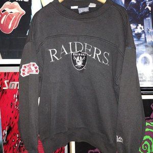 Vintage 90s Oakland Raiders Embroidered Crewneck Sweatshirt XL NFL Los Angeles